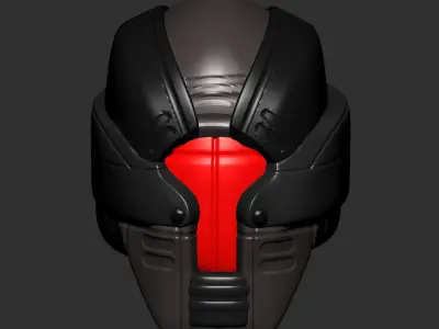 helmet high poly sculpt 3d printable 3D model 3D model 7