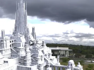 Asgardian City Splendid City of Gods 3D model