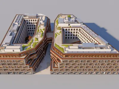 Modern Office Building 3D model shop