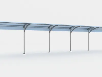 Sunshades Canopy 3D model