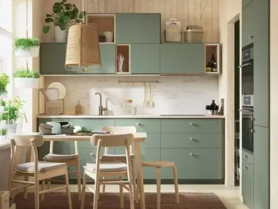 Minimalistic Kitchen furniture Low-poly 3D model