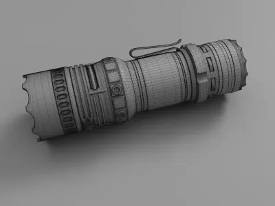 Flashlight 3D model 5