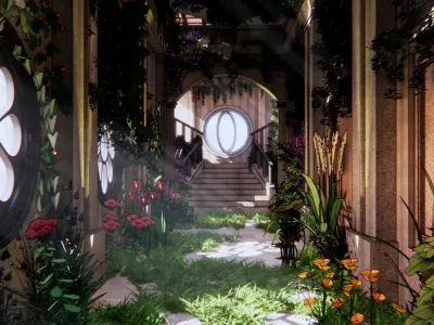 ancient temple 3D model