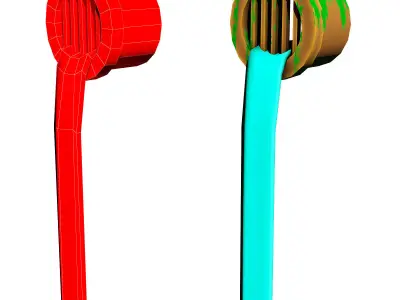 Farm level modular 3d model Low-poly 3D model