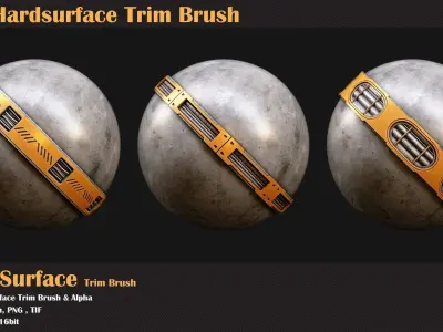 150 HardSurface Trim Brush-Vol2   Texture