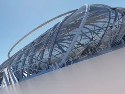 Futuristic Architectural structure 101 3D model