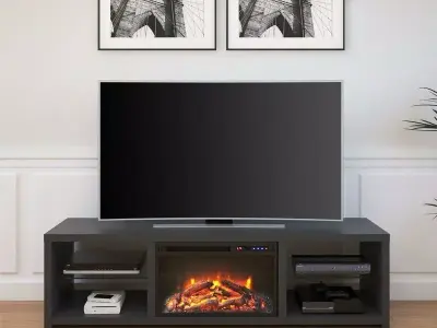 Braydon TV Stand Fireplace  3D model
