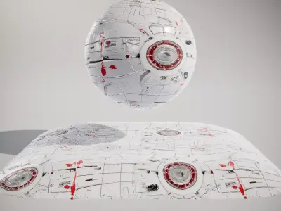 HQ PBR Textures Set Metal SciFi Panels Texture