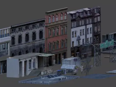 Photoreal Street Assets Blender 3D model