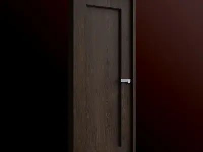 Door 3 wooden 3D model