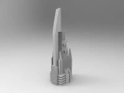 Rhapsody Building Kitbash -- Level 1 3D model