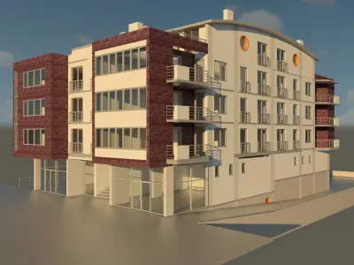 Building Design Revit Model 3D model