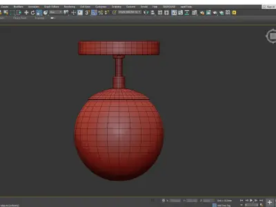 Nova Sconce with Opal Shade Low-poly 3D model