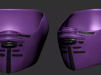 helmet high poly sculpt 3d printable  3D model 159