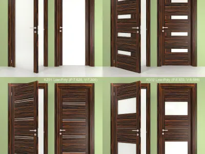 Italian Doors San Remo K Collection Mast Have Low-poly 3D model