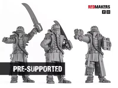 Death Squad - Tank commander of the Imperial Force 3D print model