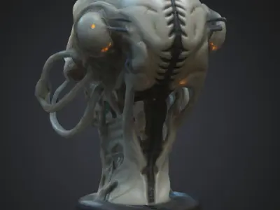 Alien Chest Sci-Fi 3D model
