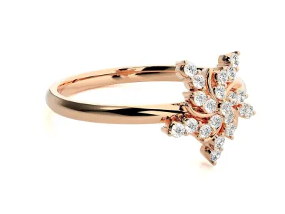 Women ring 3D print model 90