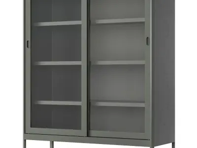 IKEA - IDASEN Glass showcase with sliding doors 3D model