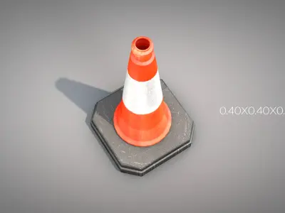 Traffic Cone Safety 3D model