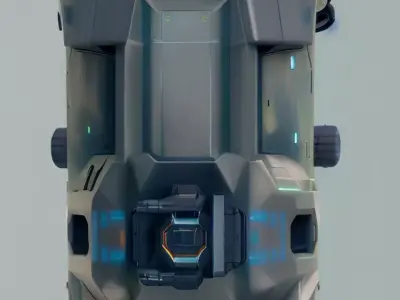  ai rendered hull texture set 3D model