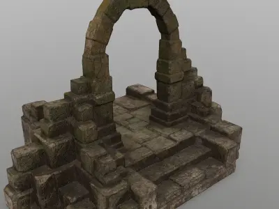 gate 11 Low-poly 3D model
