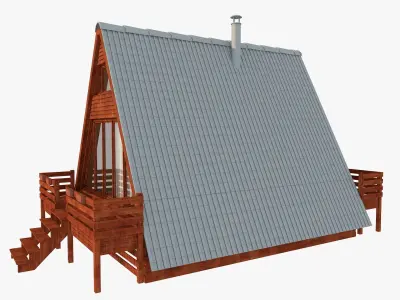 Bungalow House 3d model 3D model