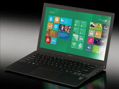 Sony VAIO Pro SVP1322M1R-B laptop Low-poly 3D model