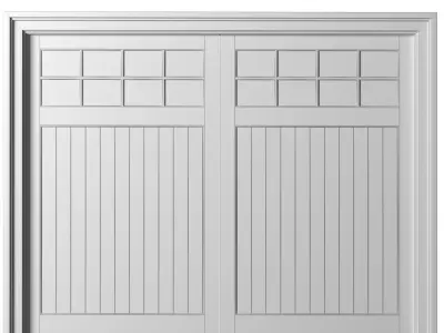 Automatic Classic Modern Garage Doors  3D model