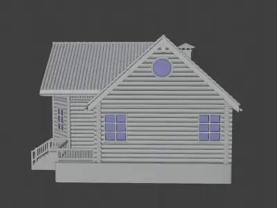 Log Cabin 3D model