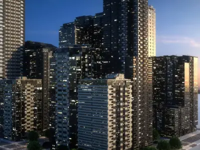 City Block Type B34 3D model