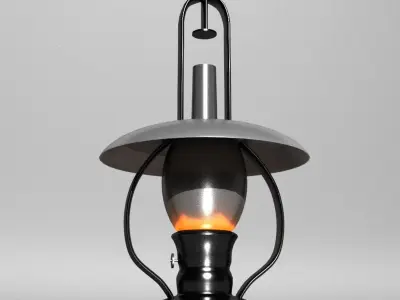 Oil Lamp 3D model 2