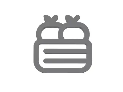 3d apple crate Low-poly 3D model