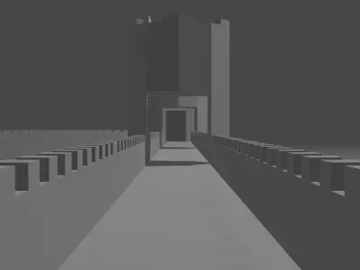 Medieval Fortress Builder Free low-poly 3D model