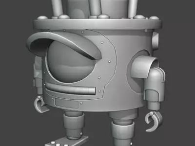 Mech Robot Character SIX 3D model