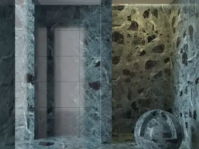 Marble wall 175 3D model