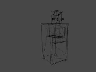 News Stand Low-poly 3D model