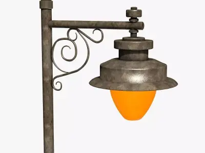 Street Lantern Low-poly 3D model order