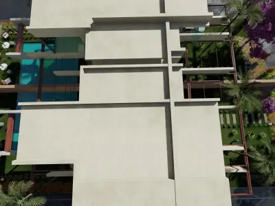 Villas Compound exterior 3D model