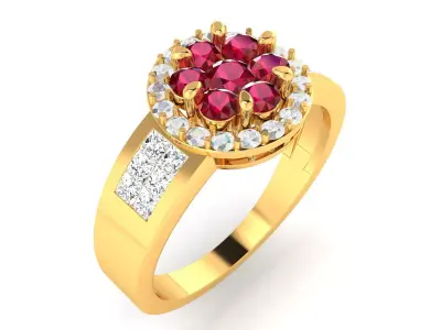Women Ring  Render 3dm STL OBJ FBX Details 3D print model 179