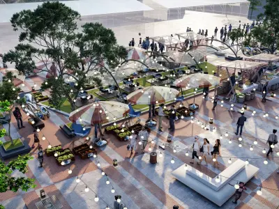 Interactive space of amusement park 3D model