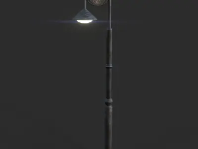 Lamp Post 2 Low-poly 3D model