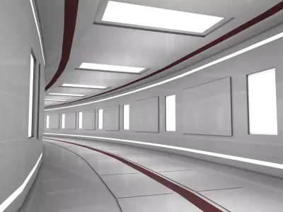 Hallway 3D model
