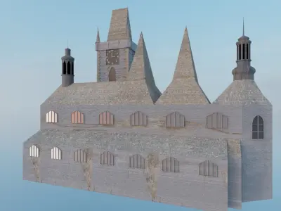 Medieval Church 3D model purchase