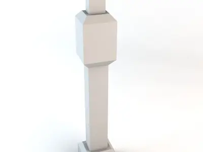 Lowpoly Minimalistic Buildings Pack Low-poly 3D model