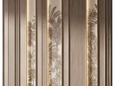 Decorative V110 Wall Panels 3D model