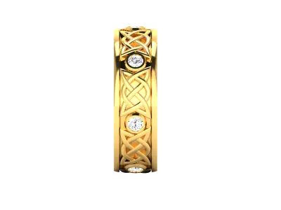 Women Ring  Render 3dm STL OBJ FBX Details 3D print model 44