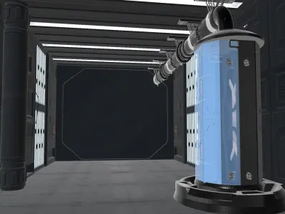 Sci-Fi Cryo Chamber 3D model