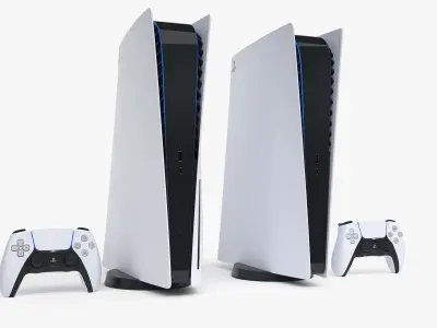 Sony PlayStation 5 with DualSense  3D model