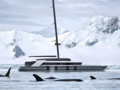 Catamaran explorer 56m 3D model